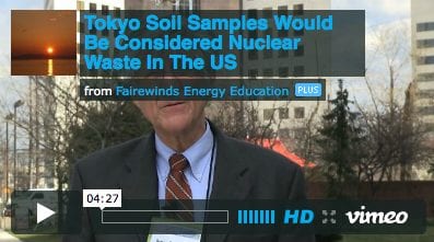 Tokyo Soil Samples Considered Nuclear Waste in US