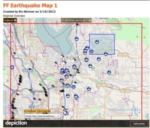 earthquake map