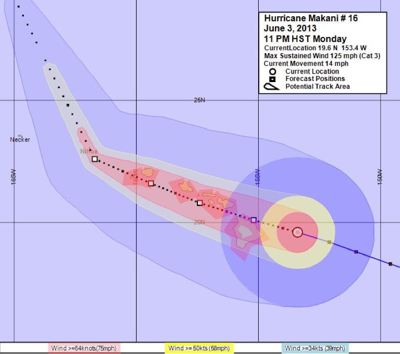 Click on image for storm summary Hurricane Makani 2013-06-03 11 PM