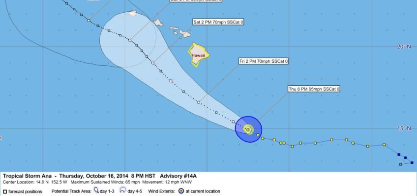 Tropical Cyclone Ana Advisory 14A