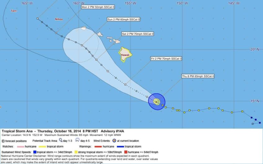 Tropical Cyclone Ana Advisory 14A