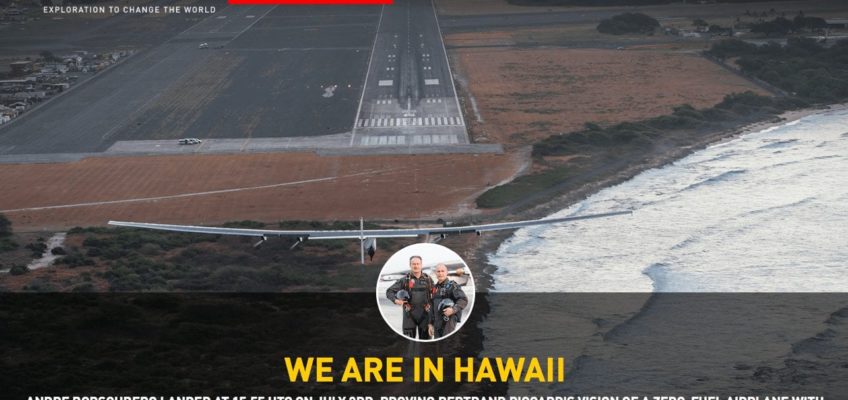 Solar Impulse lands in Hawaii #SI2