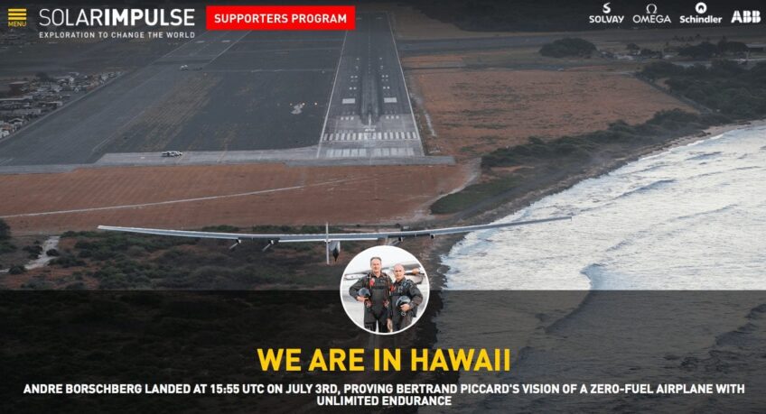 Solar Impulse lands in Hawaii #SI2