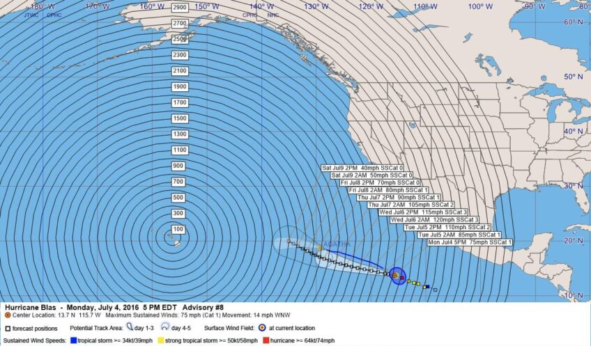 Hurricane Blas Advisory 8