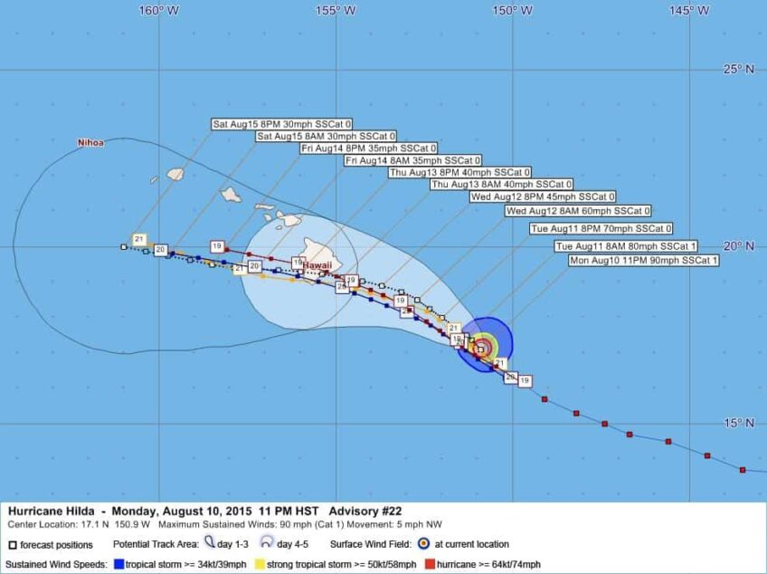 Hurricane Hilda Advisory 22