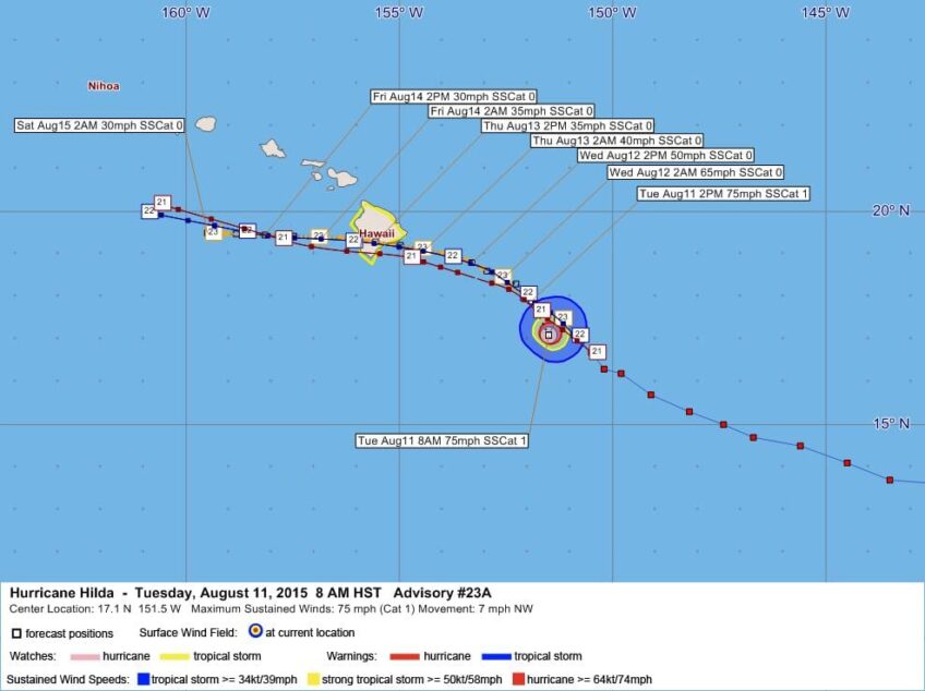 Hurricane Hilda Advisory 23A