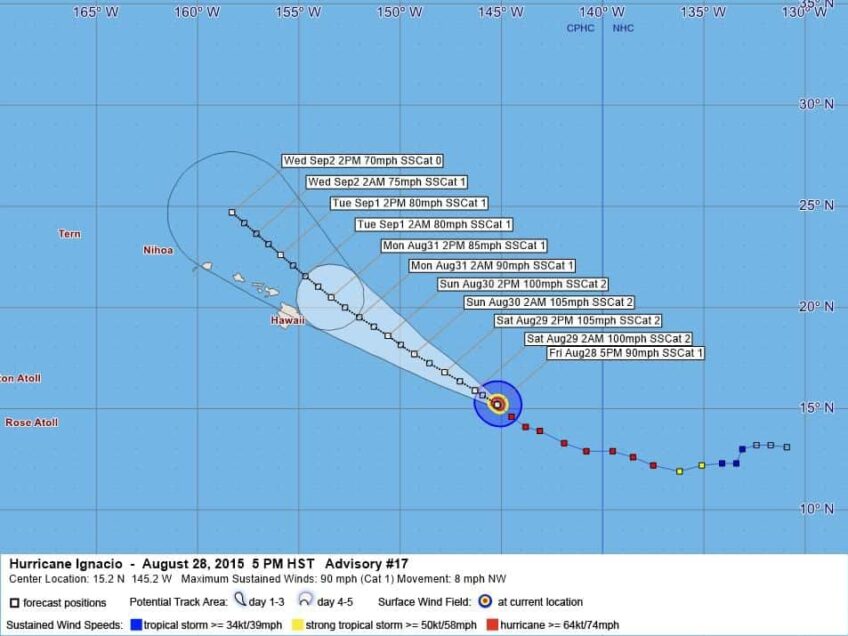 Hurricane Ignacio Advisory 17