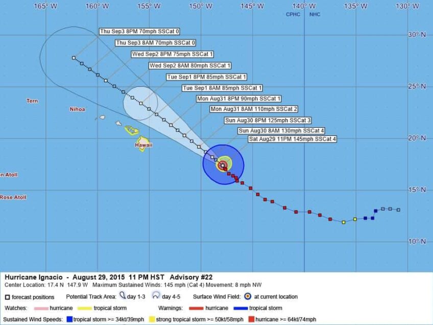 Hurricane Ignacio Advisory 22