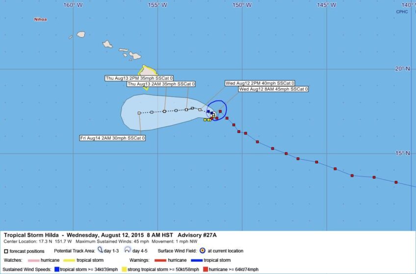 Tropical Storm Hilda Advisory 27A