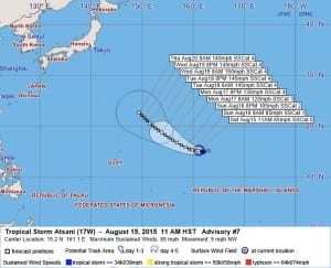 Tropical Storm Atsani Advisory #7