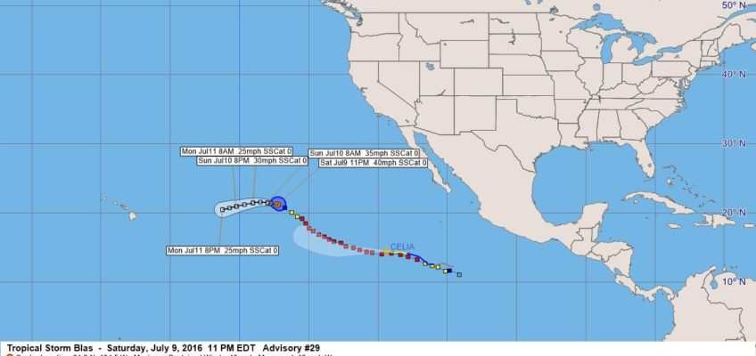 Tropical Storm Blas Advisory 29