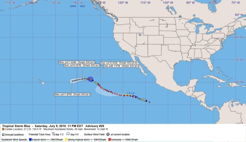 Tropical Storm Blas Advisory 29