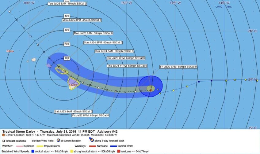 Tropical Storm Darby Advisory 42