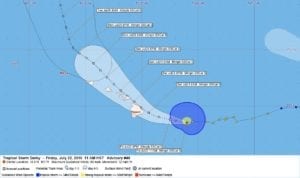 Tropical Storm Darby Advisory 45