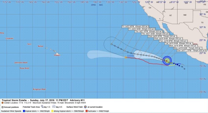 Tropical Estelle Advisory 11