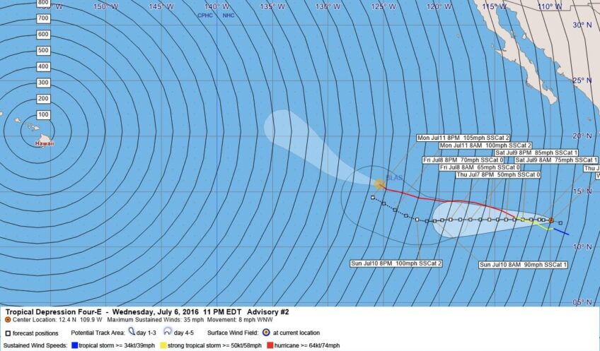 Tropical Depression Four-E