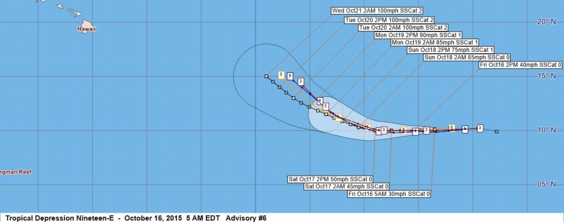 Tropical Depression Nineteen-E Advisory #6