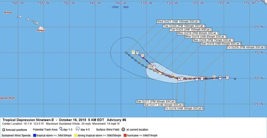 Tropical Depression Nineteen-E Advisory 6