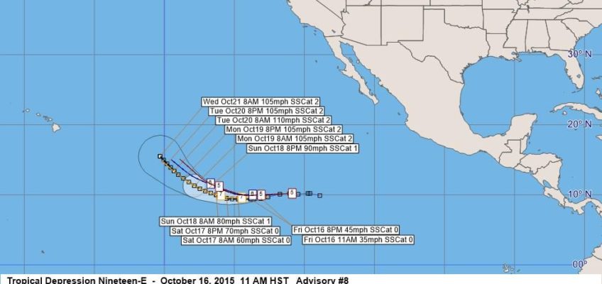 Tropical Depression Nineteen-E Advisory 8