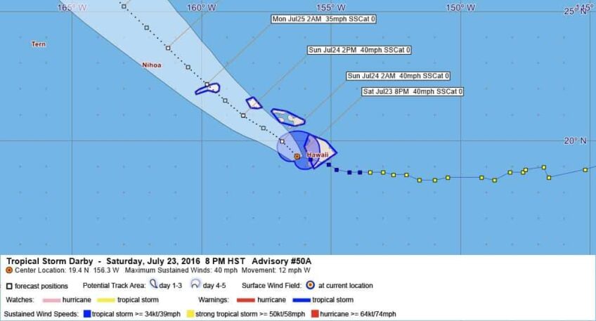Tropical Storm Darby Advisory 50A