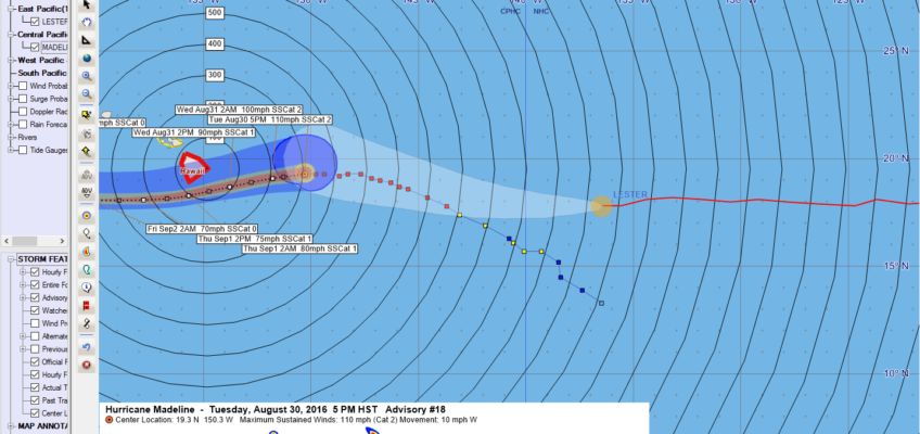 Hurricane Madeline Advisory 18