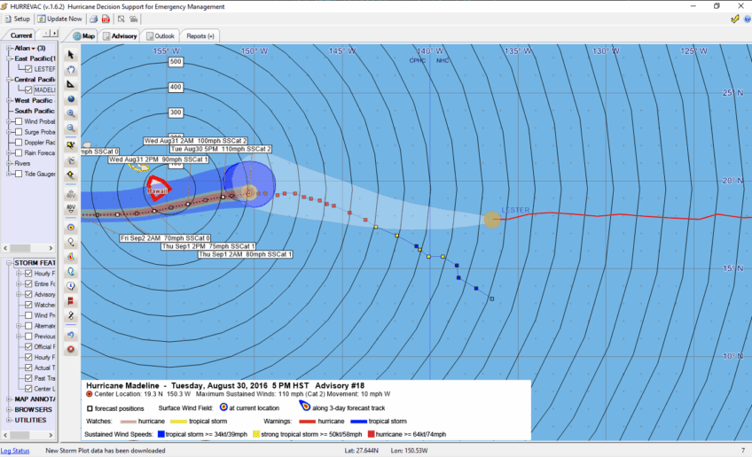 Hurricane Madeline Advisory 18