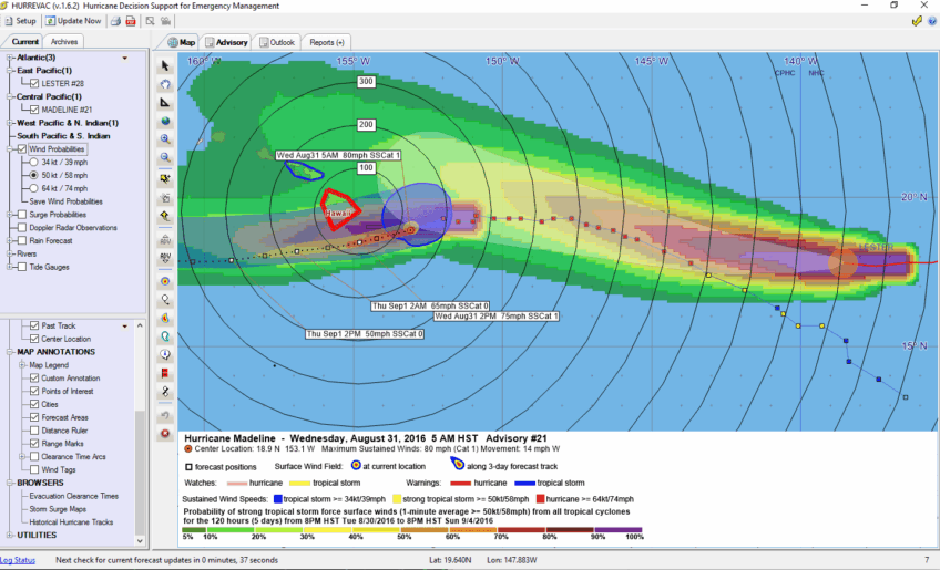 Hurricane Madeline Advisory 21