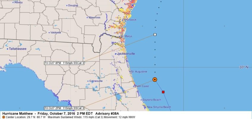 Hurricane Matthew Advisory38A Surge Probabilities