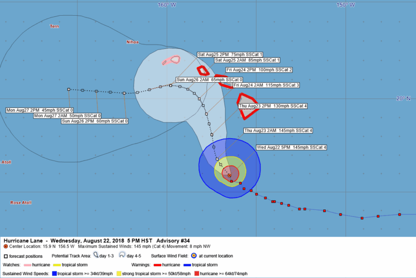 Hurricane Lane Advisory 34