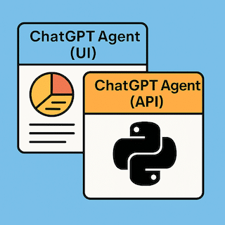 Comparing ChatGPT Agent UI vs API